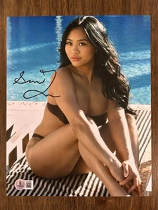 Foto firmata Suni Lee 8x10 ginnasta USA stella PROOF rara certificata Beckett - Foto 1 di 4