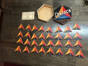 VTG Parker Brothers 1939 The Game Of Contack Original Rules - Complete - Picture 1 of 9