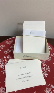 Sympathy Partial Box of Crane's Kid Finish Cotton Fiber Stationery Notes Cards - Picture 1 of 6