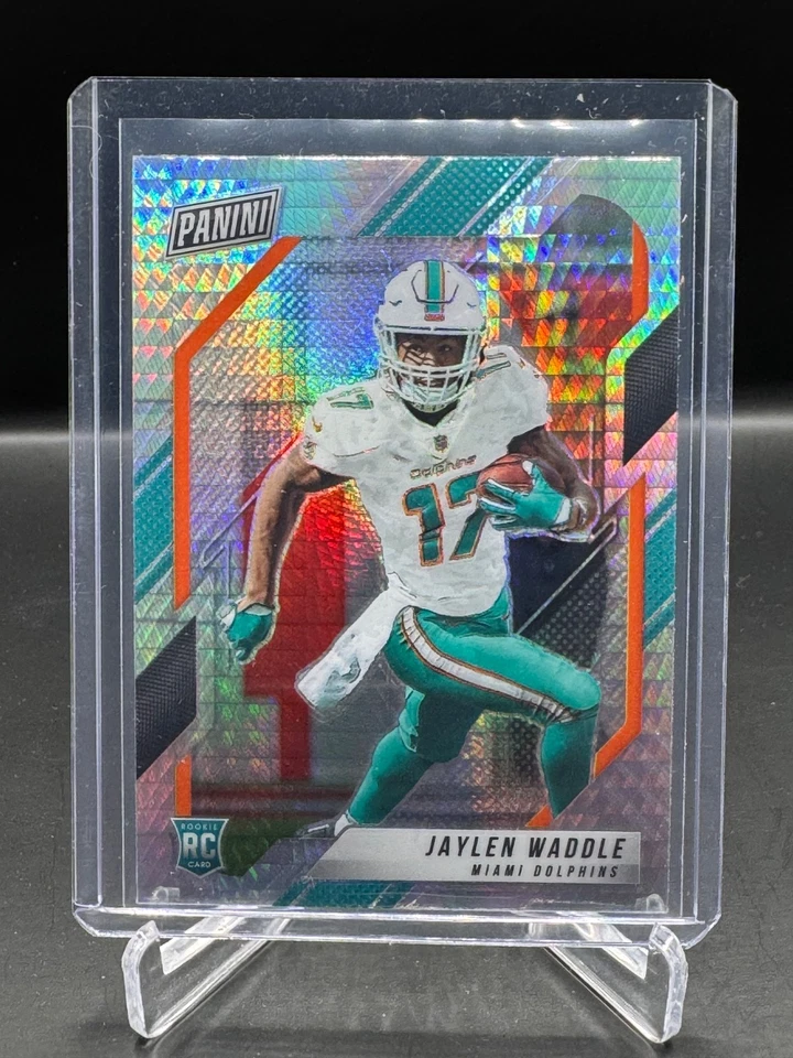 2022 PANINI NATIONAL VIP GOLD PACK!  JAYLEN WADDLE!  RC!  HYPER PRIZM!  DOLPHINS - Image 1 of 2