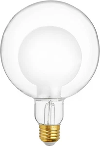 G125 Globe LED Edison Bulbs, 2700K Soft White, Dimmable, Frosted, 7W, E26 Base - Picture 1 of 4