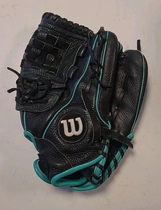 Wilson A500 Siren Fastpitch AO5RF1612 Adult RHT Leather Glove Green 12" (B1-G4) - Picture 1 of 12