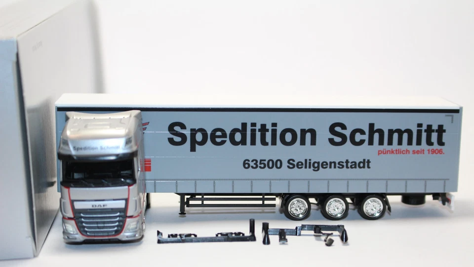 hg4776, RAR Alter Herpa DAF XF SSC Jumbo Gardinenp. SZ Sp. Schmitt SOSE TOP OVP - Bild 1 von 4