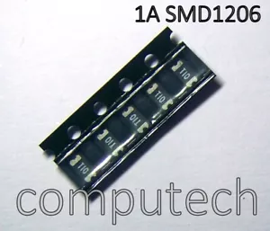 2 pezzi Fusibili Ripristinabili PTC 1 A SMD1206 - Foto 1 di 1