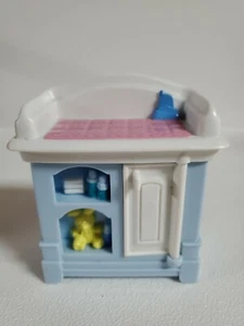Fisher Price Loving Family Nursery Dollhouse Changing Table Cabinet 1999 - Picture 1 of 12