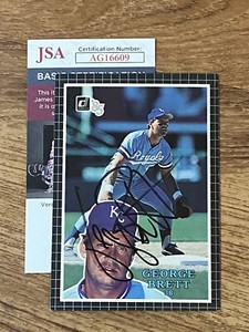 George Brett - 1985 Donruss Action All-Stars #26 Autographed Card Royals JSA