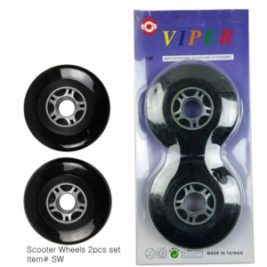 2 Ruedas Scooter Estándar Negro Azul Marino sin Rodamientos Diámetro 3.75" - Imagen 1 de 1