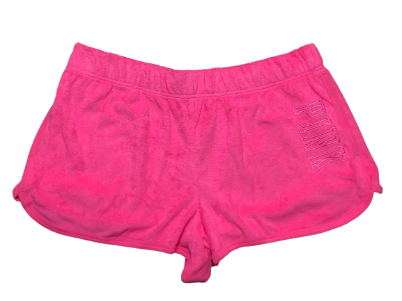VICTORIA’S SECRET ROSA TERRY VARSITY PLAYA CINTURA ALTA PANTALONES CORTOS XS S M L XL NUEVOS Foto 1 de 1