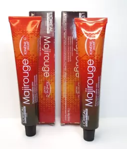 L'OREAL MAJIROUGE PERMANENT CREME COLOR MIX PLUS COPPER RED 1.7 OZ EACH DETAILS - Picture 1 of 2