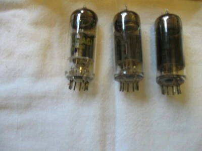 Tubos Magnavox y RCA 12BY7A tres (3) prueba muy buenos USADOS Foto 1 de 2