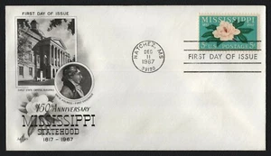 #1337 5c Mississippi Statehood, Art Craft-Addressed FDC **ANY 5=FREE SHIPPING** - Picture 1 of 1