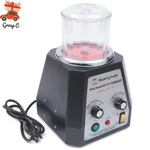 Mini vaso magnético 100 mm pulidora de joyas máquina acabadora control de tiempo EE. UU. - Imagen 1 de 11