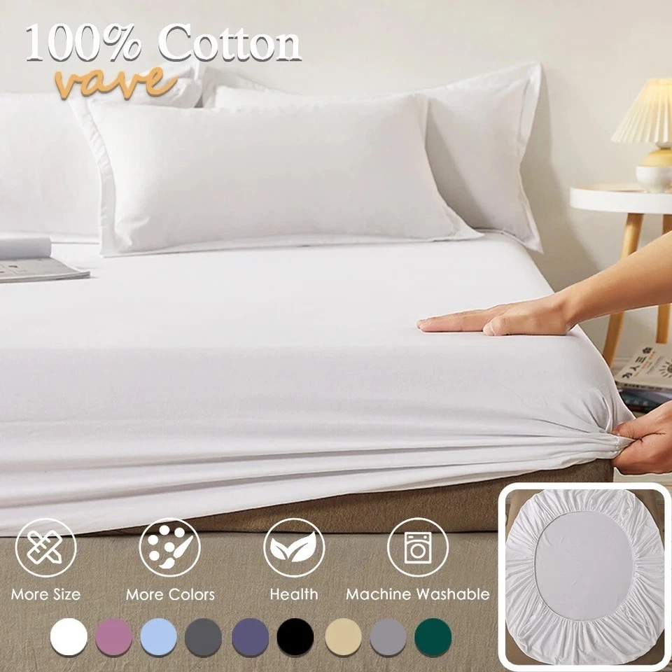 Ensemble Drap-housse + 2 Taies d'Oreiller 48x74 cm - Doux Respirant Confortable - Photo 1/4