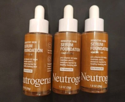 3 Neutrogena Healthy Skin Sensitive Skin Serum Foundation, Deep 02, New - Image 1 of 3