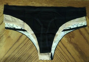 Auden Size Medium (8-10) Girls Bikini Underwear 3pk Black/White Tan Black A2 - Picture 1 of 11