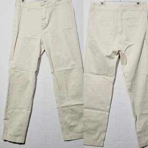 J.Crew Größe 8T Damen Chino Knopfleiste weiß cremefarben Hose J Crew JCrew - Bild 1 von 9