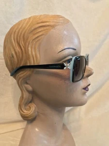 TIFFANY & CO. Black Blue Sunglasses, MODEL TF 4047 B, 8055/3C, 55/19 - Picture 1 of 12