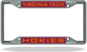 Marco de placa de matrícula Virginia Tech HOKIES - Imagen 1 de 1
