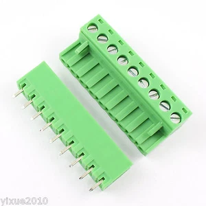 50Pcs 5.08mm Pitch 9 Pin Straight Screw Terminal Block Pluggable Plug Connector - Picture 1 of 6