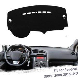 Car Dash Mat Dashboard Cover Carpet Protector For Peugeot 3008 I 2008-2016 - Picture 1 of 8