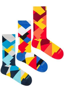 TakaPara 3-Pair Gift Set Funky Socks for Men, Women in Elegant Packaging - Imagen 1 de 4