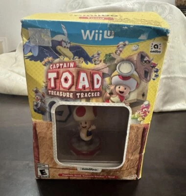 Captain Toad Treasure Tracker + Toad amiibo NEW Wii U - Image 1 of 4