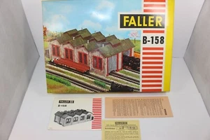bo294, antiguo Faller B-158 vacío embalaje original caja vacía dos. Cobertizo de locomotoras EXCELENTE bonificación. Años 50 - Imagen 1 de 9