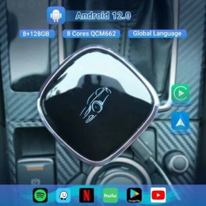  Android 12 Carplay Ai Box Wireless Carplay Android Auto Adapter8+128G Youtube - Picture 1 of 5