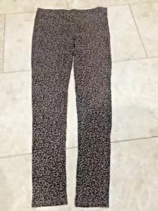 GIRLS LEGGINGS SIZE M 10 LEPPARD PRINTING - Picture 1 of 4
