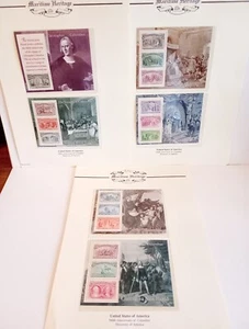 Francobolli Presentazione Zecca USA 1992 Storia Marittima 500° Anniversario di Colombo. - Foto 1 di 6
