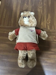 Worlds of Wonder Teddy Ruxpin Bear With One Book But No Cassette  - Picture 1 of 12