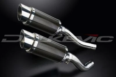 Silenciadores deslizantes de carbono Delkevic 8" - Escape Kawasaki Z1000 ZR1000 2003-2006 - Imagem 1 de 2
