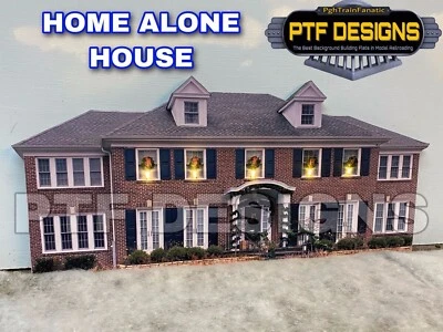 O Scale - HOME ALONE HOUSE -  Building Flat w/ LEDs Christmas Decoration - Image 1 of 4