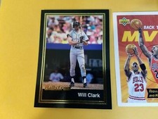 Will Clark SF Giants Diamond BallStreet 1991 #D11 OVERSIZE RARE Oddball