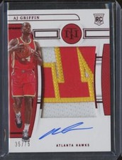 2022-23 Panini National Treasures AJ GRIFFIN Rookie Patch Auto Red 35/75 RPA CK2