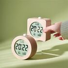 Vintage Style Wooden LED Digital Alarm Clock Calendar & Temperature Display