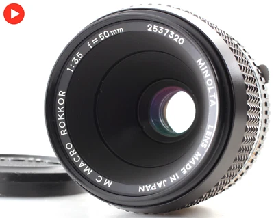 Tested Minolta MC Macro Rokkor 50mm F3.5 MF Lens From JAPAN [Exc+5] - Image 1 of 4