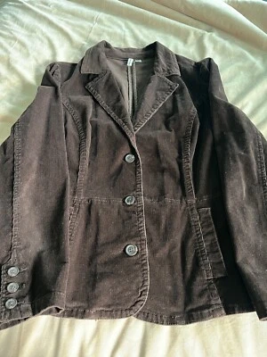 Blazer St John's Bay para mujer talla XXL T marrón pana 3 botones Foto 1 de 4