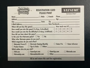 Harvest Moon Magical Melody Nintendo Gamecube Reg Card Only - Bild 1 von 4