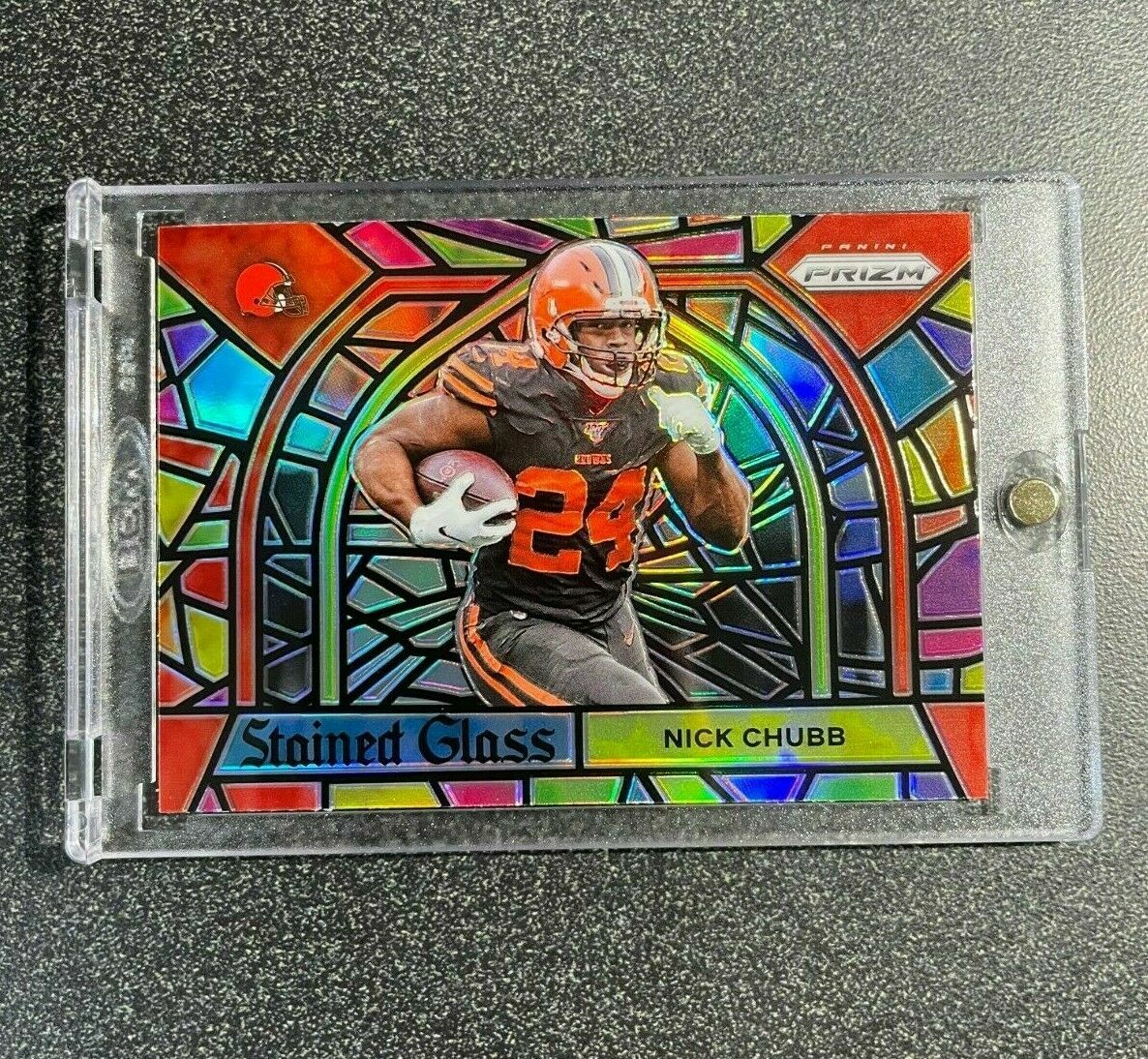 2020 Panini Prizm #7 Nick Chubb Stained Glass CASE HIT SP RARE Browns