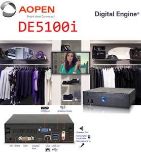 Mini Ordenador AOPEN DE5100i Con i3 Intel CPU 4GB RAM 320GB SATA USB 3.0 RS-232 - Picture 1 of 5