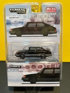 1/64 TARMAC WORKS SAAB 900 TURBO BLACK MIJO EXCLUSIVES - Picture 1 of 2