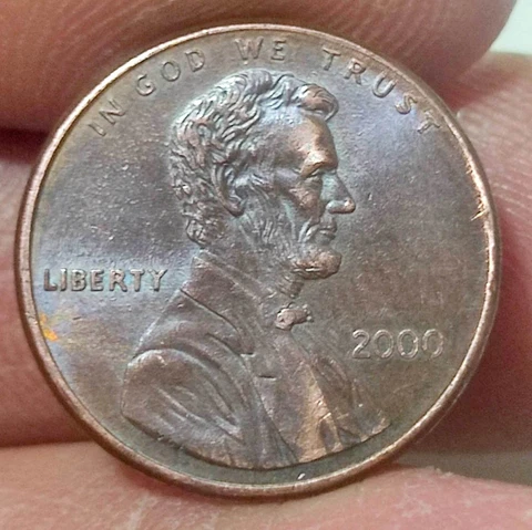 US 2000 Cent 1 Without Mint State Uncirculated Copper coin Cover