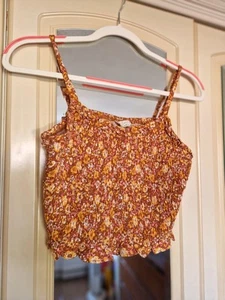 CANDY COUTURE Strappy Popcorn Top 15yrs (Waist 14") Floral Festival Holiday Cute - Picture 1 of 6