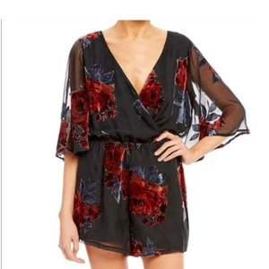 Mameluco transparente estampado boho floral talla pequeña As U Wish - Imagen 1 de 5