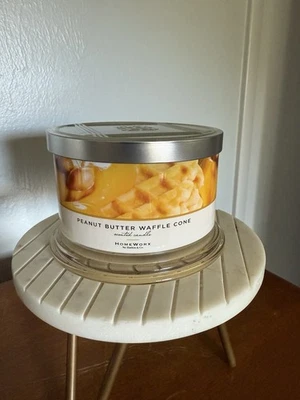 HomeWorx Harry Slatkin & Co Peanut Butter Waffle Cone 18 Oz, 4-wick Candle - Image 1 of 3