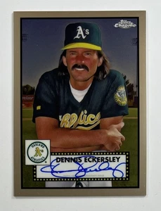 2021 Topps Chrome #PA-DE Dennis Eckersley Auto AR99 - Picture 1 of 2