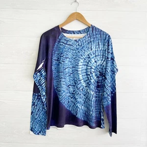 Whimsy Rose - Blue tie-dye long sleeve Safe Sun t-shirt, XL - Picture 1 of 6