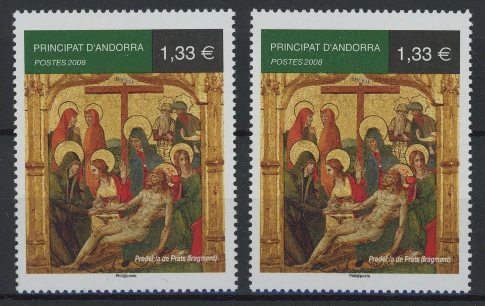 Andorra (Fr) 2008: Arte - 2x Sello MNH bueno muy fino Foto 1 de 1