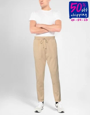 PVP €310 JOHN ELLIOTT Pantalones deportivos Talla 2 M Beige Prenda Tinte Hecho en EE. UU. Foto 1 de 4